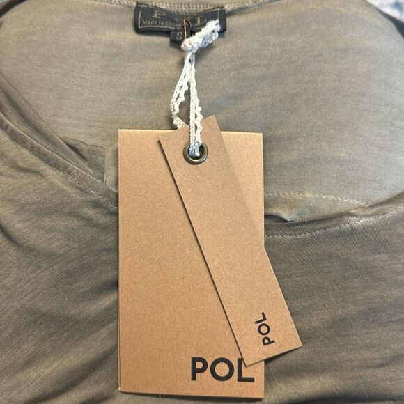 POL Boho Olive High Low Top S - Picture 3 of 3